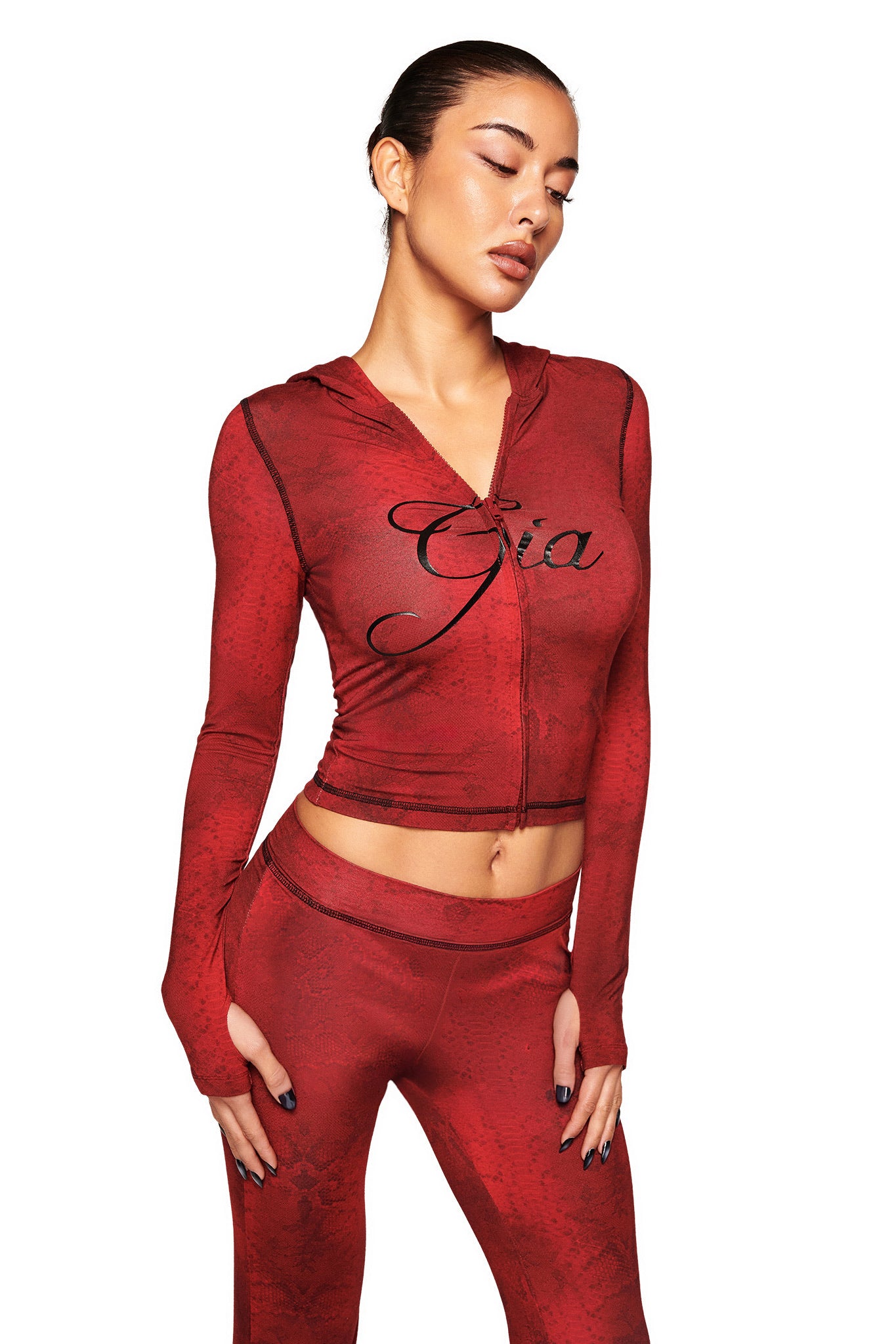 BLARE HOODIE - RED SERPENTINE