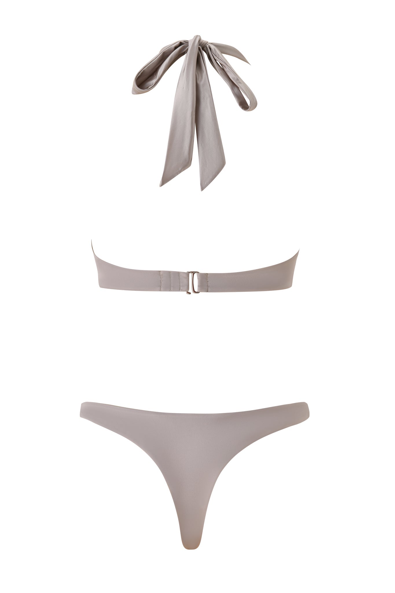The GENE EMBELLISHED ONE PIECE SWIMSUIT - PEARLESCENT by I.AM.GIA features a pearlescent finish and is displayed on a white background.