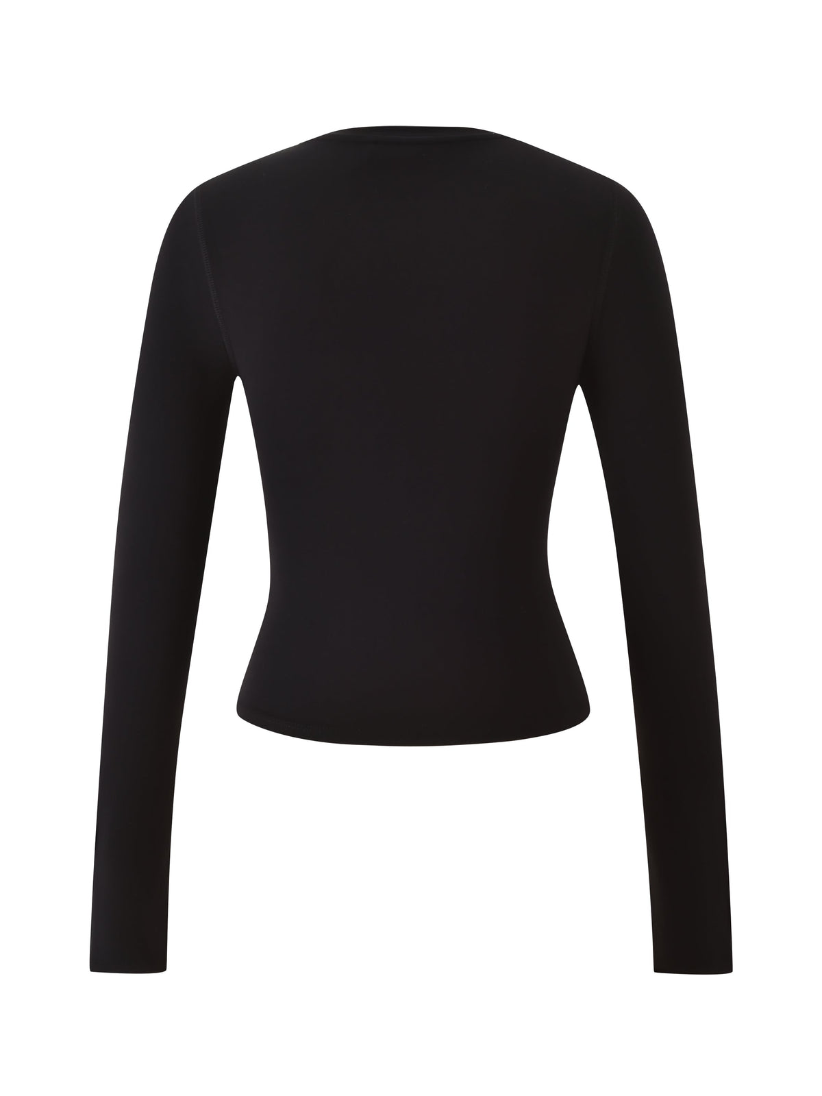 T-REX BLARE 2.0 LONG SLEEVE TEE - BLACK shown from the back, this I.AM.GIA top brings signature style to a classic bodycon silhouette on a plain white background.