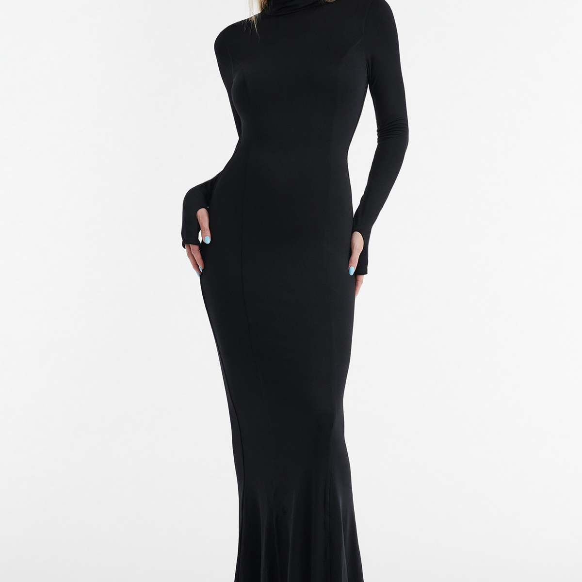 Audrey Turtleneck Long Sleeve Maxi Dress in Black | Shop Maxi Dresses by I.AM.GIA Audrey Turtleneck Long Sleeve Maxi Dress in Black | Shop Maxi Dresses by I.AM.GIA
