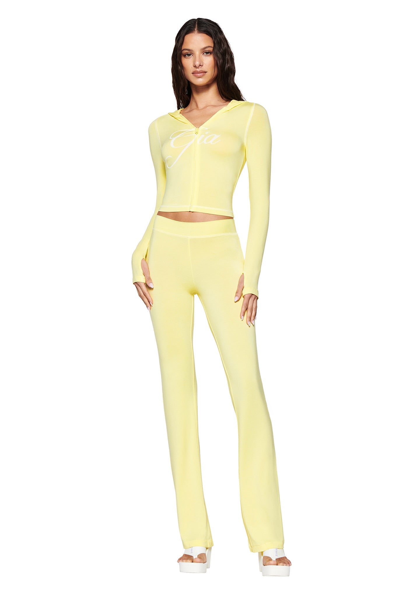 BLARE HOODIE - YELLOW : PALE YELLOW