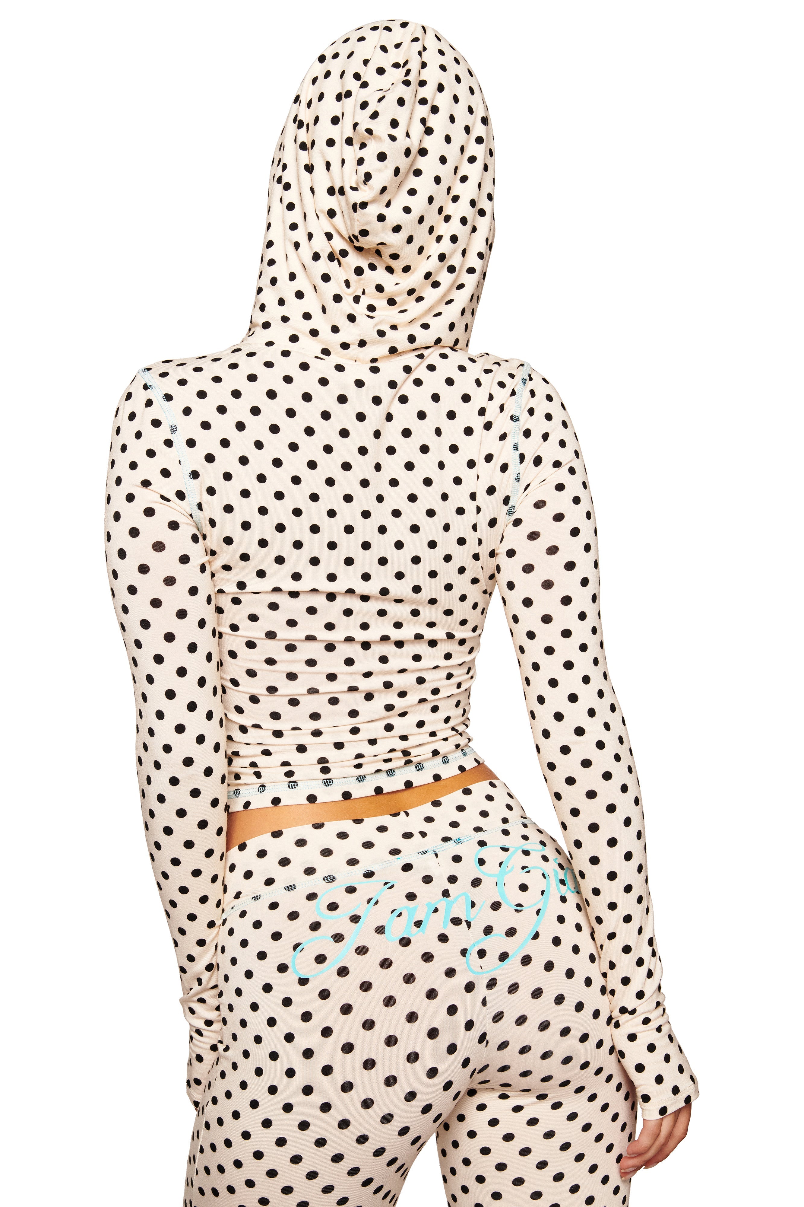 BLARE HOODIE - CREAM POLKA DOT BLARE HOODIE - CREAM POLKA DOT