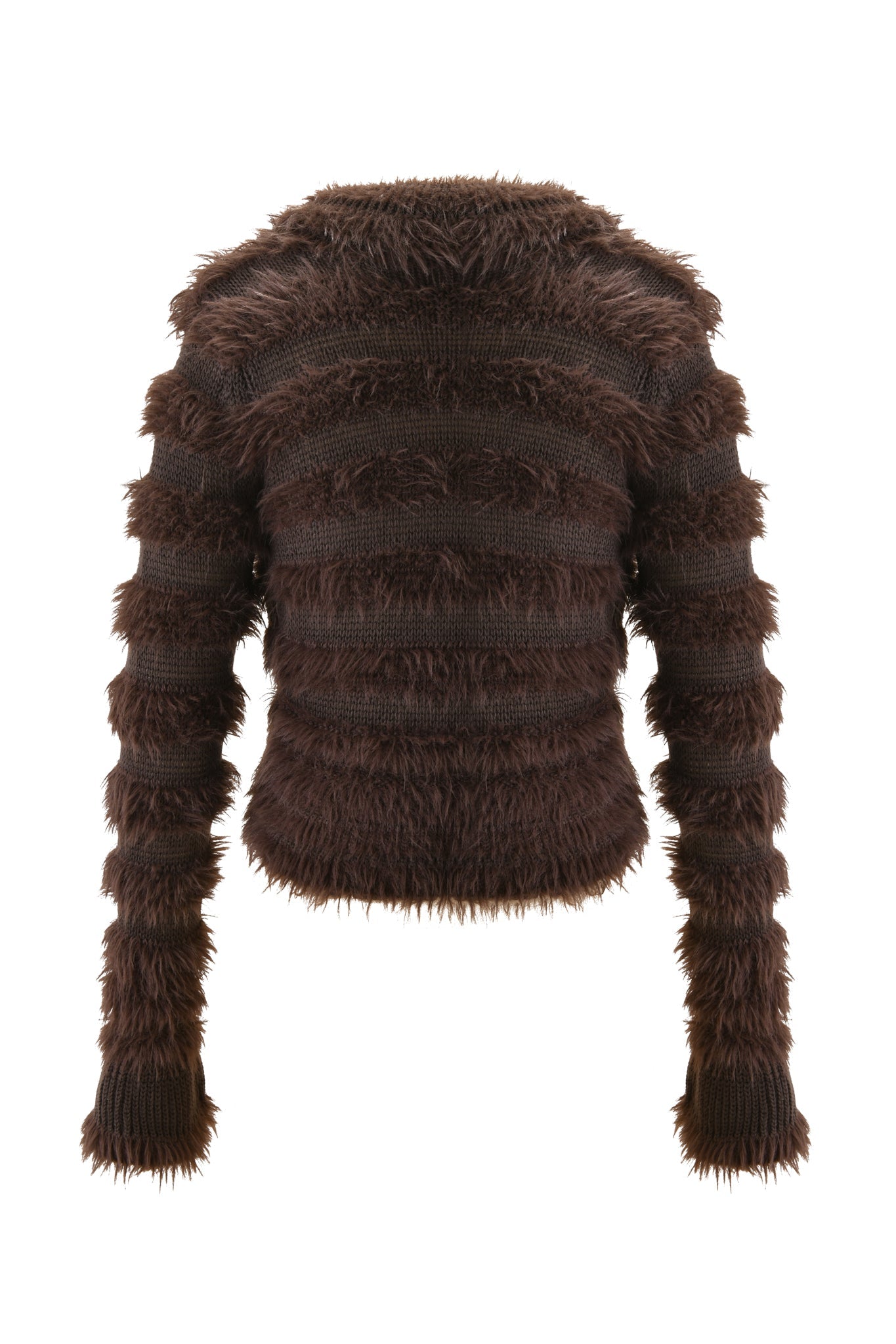 DEMETRIA CARDIGAN - BROWN