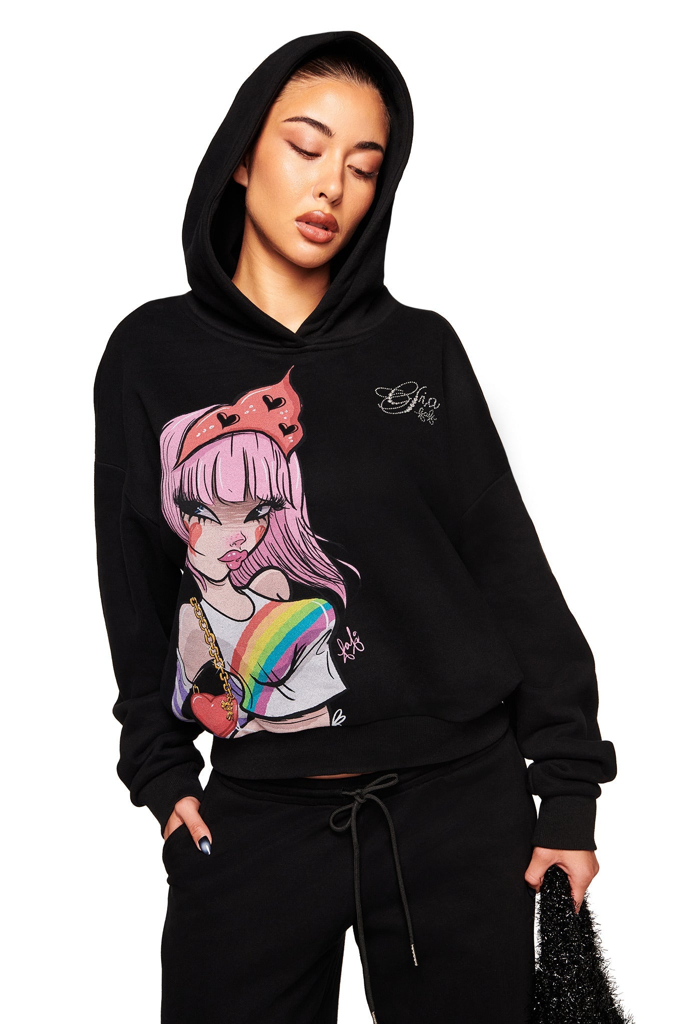 FAFI HOODIE - BLACK