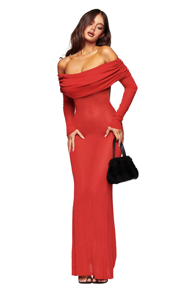 Veyra Maxi Dress in Red