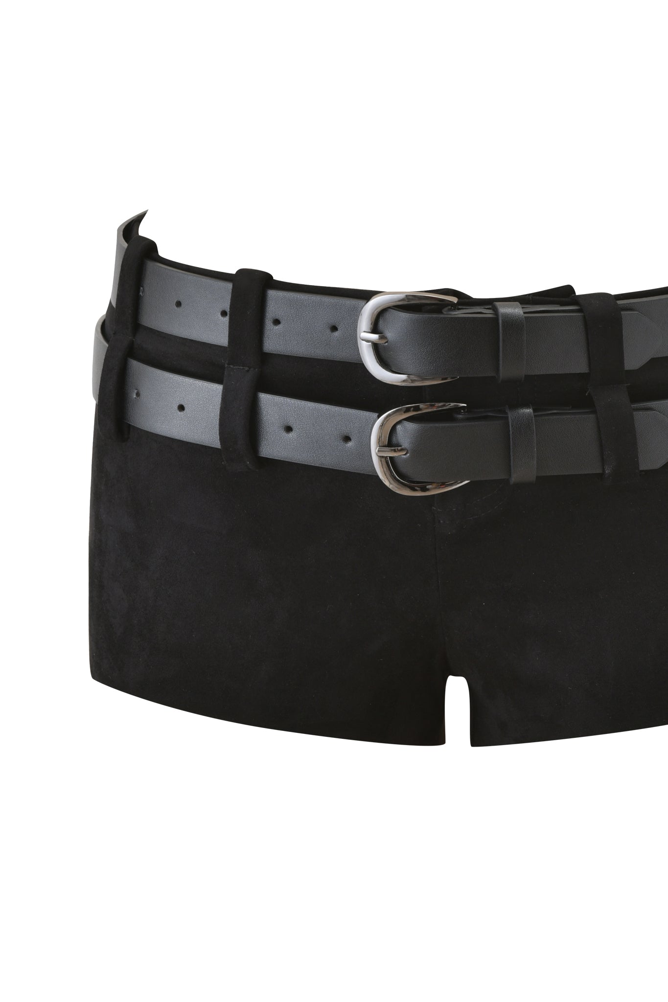 GEORGIA BELTED SHORT - BLACK