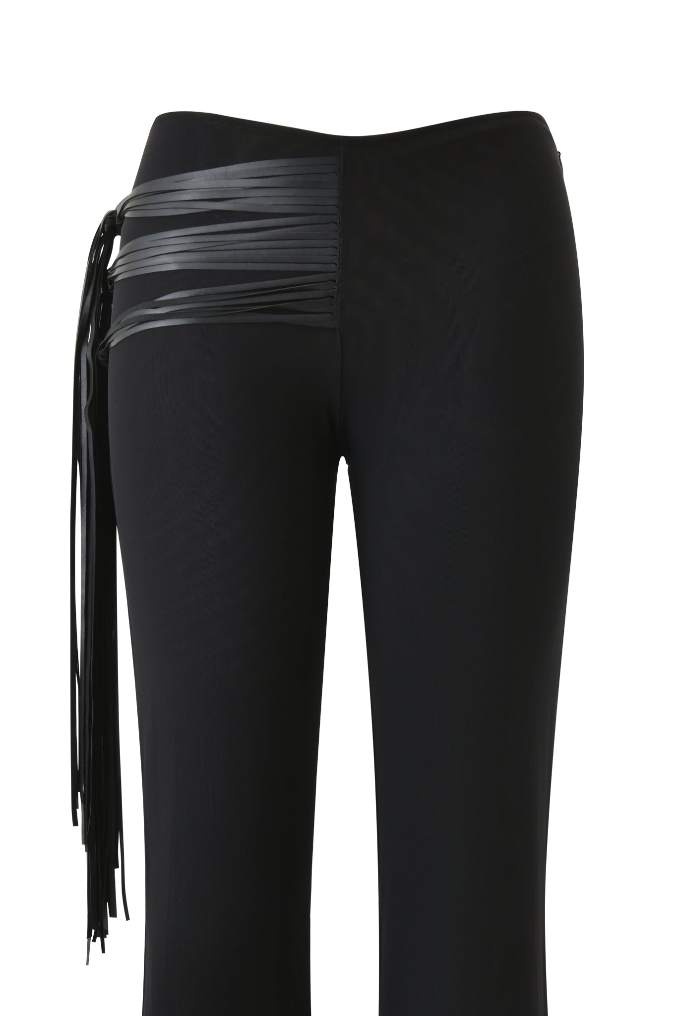 ISELDA FRINGE PANT - BLACK