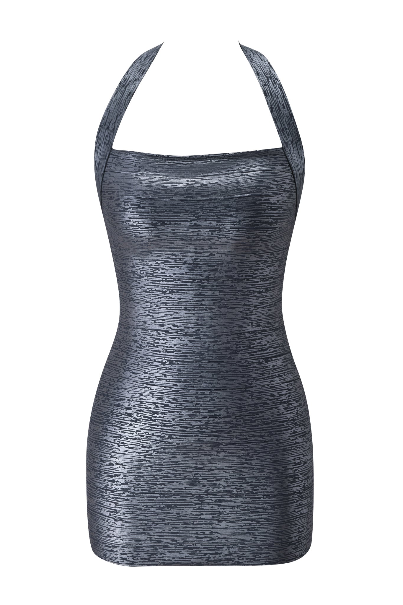 Aiden Platinum Bandage Mini Dress in L