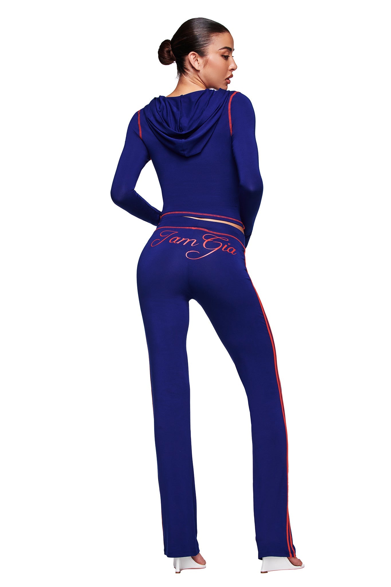 【ゆあ】digne完売品★sporty blouson navy BLARE SPORT HOODIE AND HEADBAND - NAVY