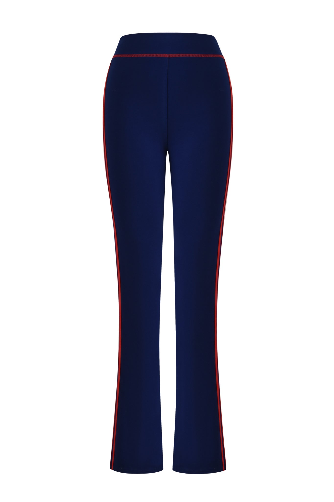 The I.AM.GIA BLARE SPORT TRACKPANT - NAVY features buttery-soft fabric, a high waistband, and sporty red piping for a stylish update to classic trackpants.