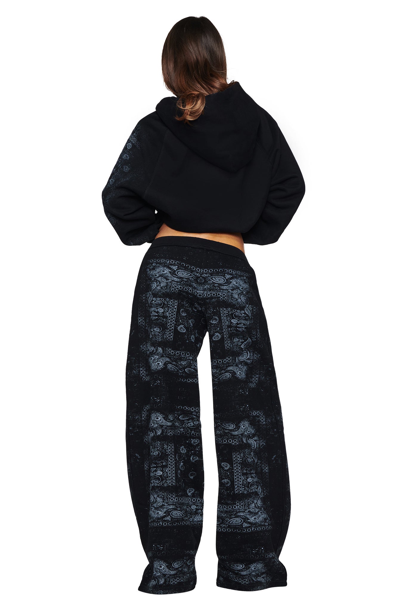 The T-Rex Zip Thru Hoodie in Black Bandana | I.AM.GIA