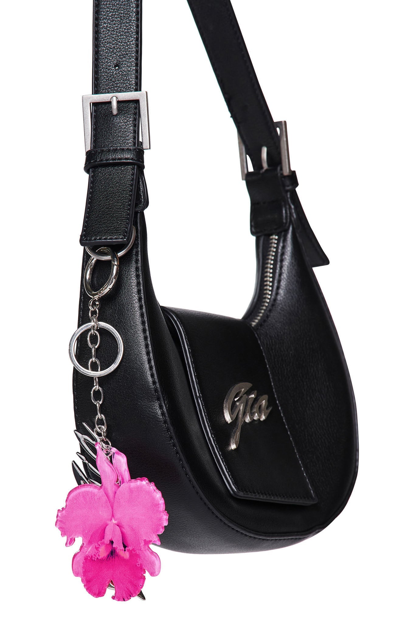 ORCHID KEYCHAIN - NEON PINK