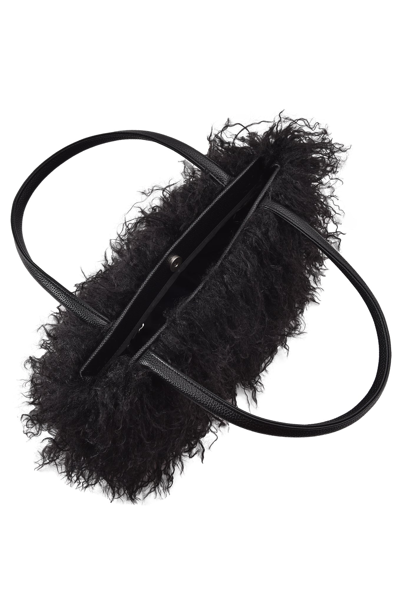 PIXI FAUX FUR BAG - BLACK