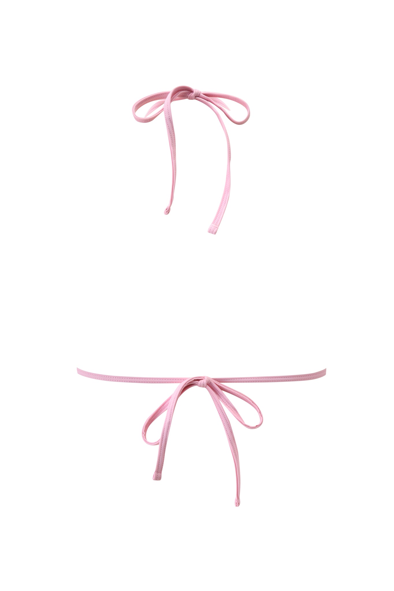 The I.AM.GIA X VON DUTCH AVA BIKINI TOP - GIA GIRL CAMO is displayed on a white background, with tie-up strings in bows and no mannequin or model visible.