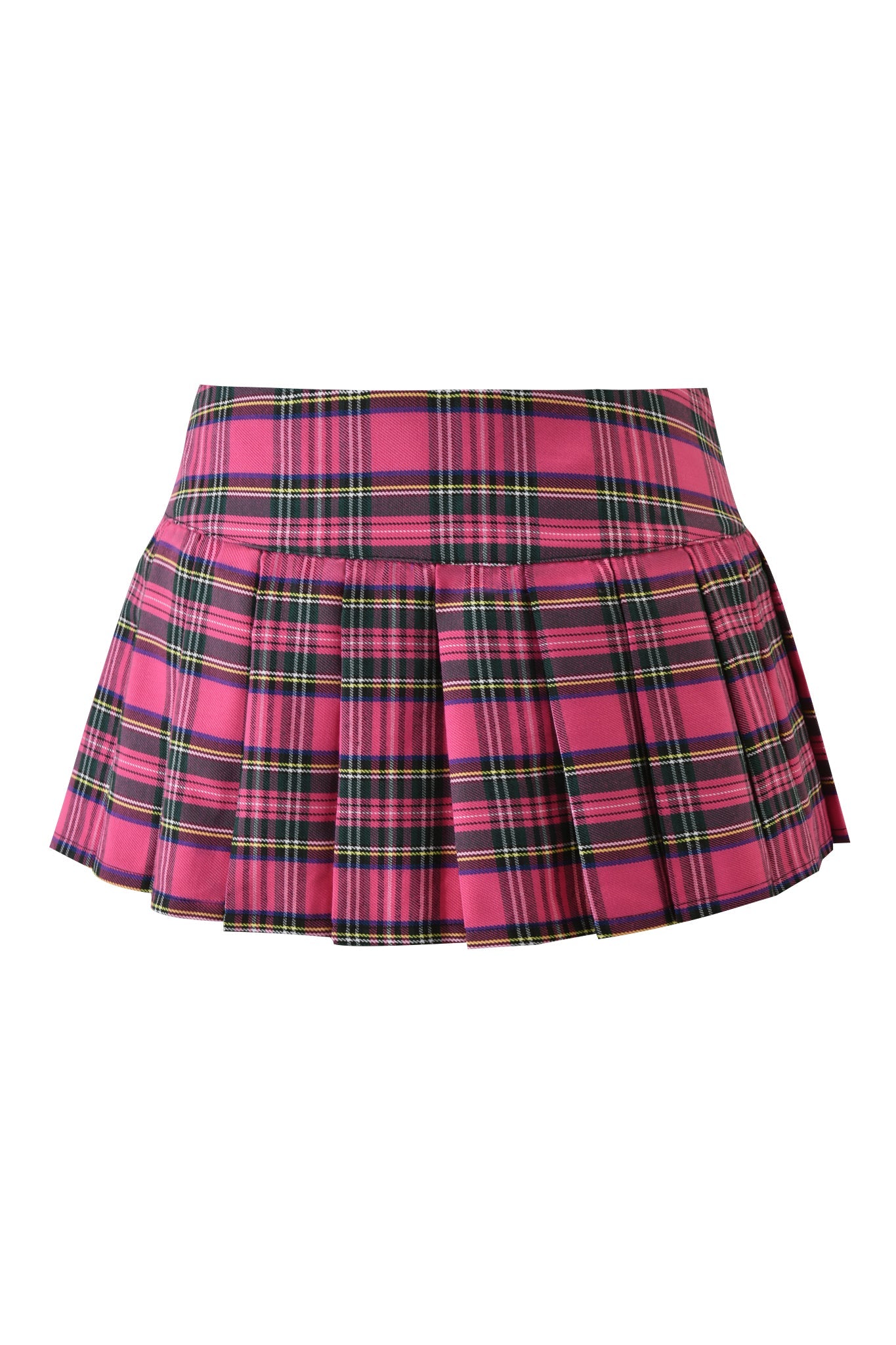 KITTEN MINI SKIRT - PINK PLAID