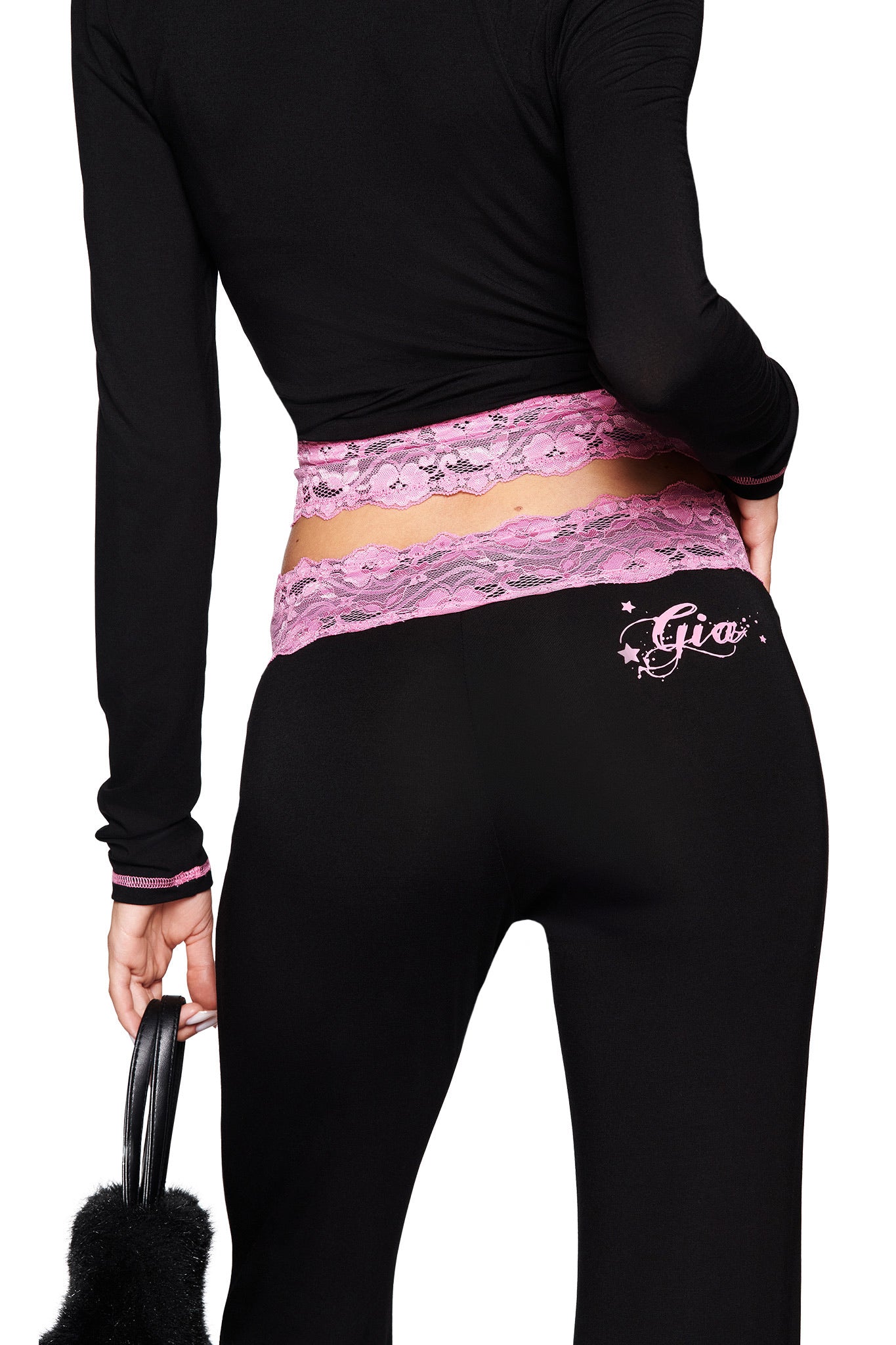 TARSHA PANT - BLACK/PINK