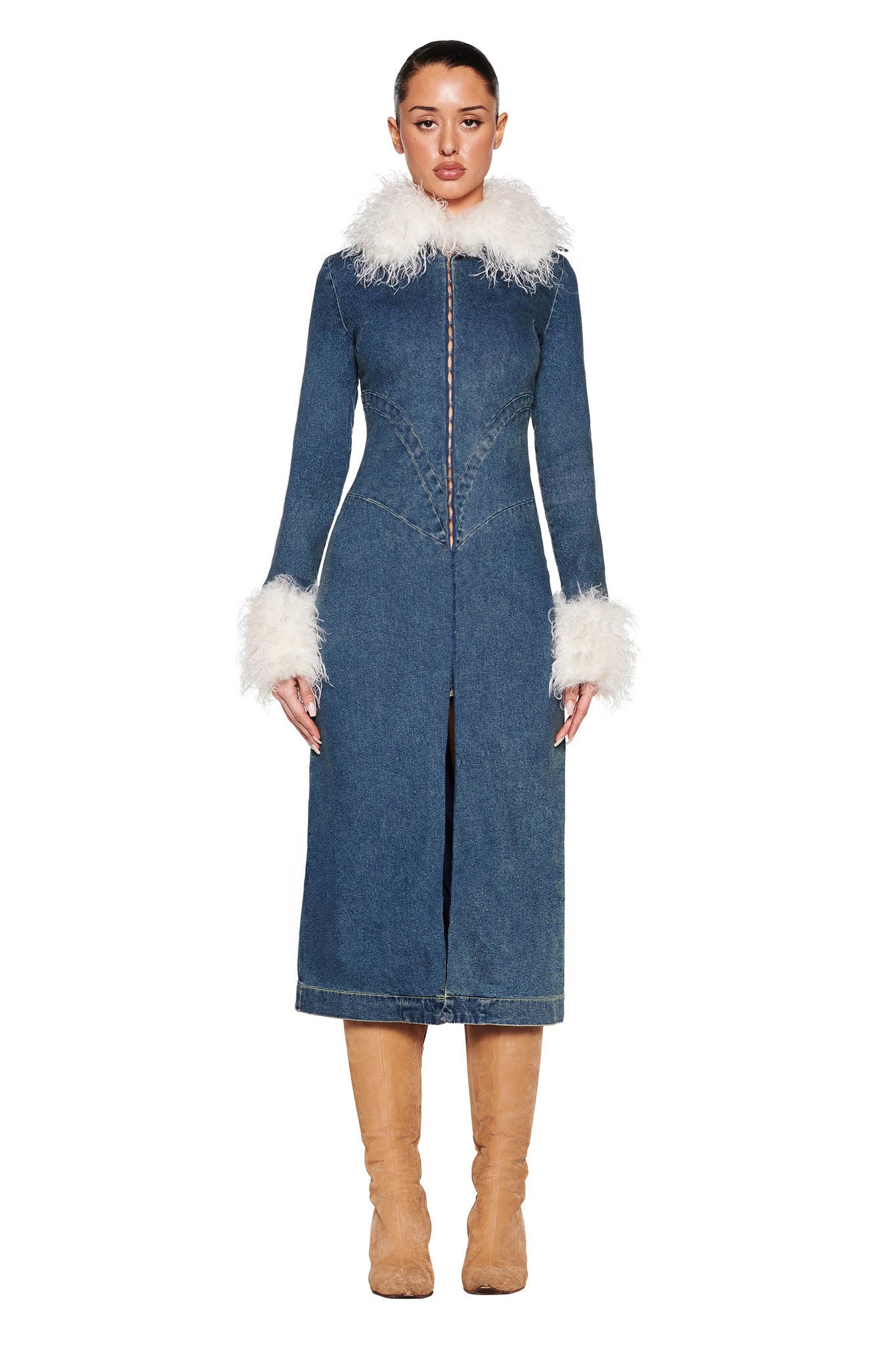SYLVIE COAT - BLUE : BLUE DENIM