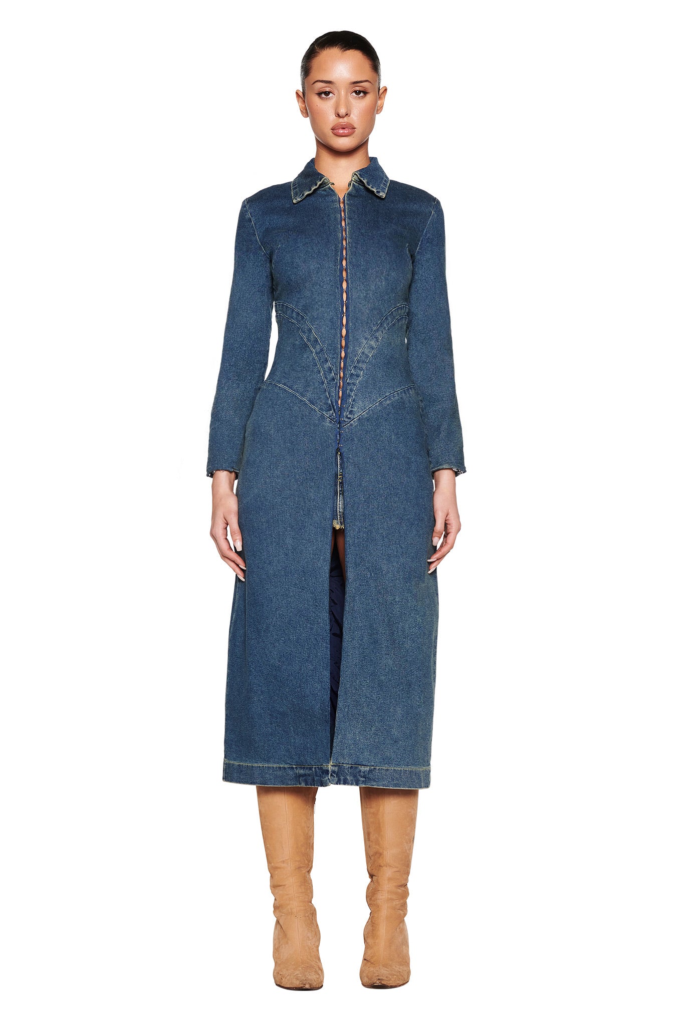 SYLVIE COAT - BLUE : BLUE DENIM